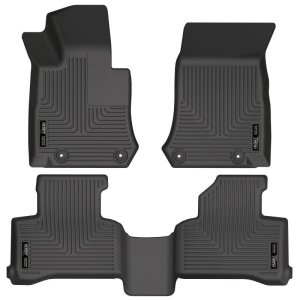 Mercedes-Benz GLC300 Floor Liners - Front + Rear - Husky Liners - Weatherbeater - Black - `17-`22 Mercedes-Benz GLC300 Floor Liners - Front + Rear - Husky Liners - Weatherbeater - Black - `17-`22